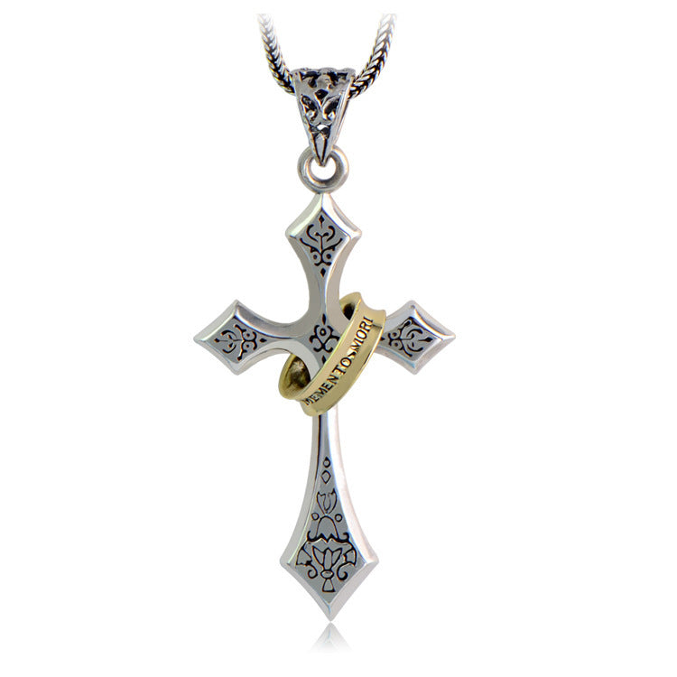 Sterling Silver Jesus Cross Personality Retro Men's And Women's Pendant 62beeb1b 0d72 4eff b73d 97ee403ec64d