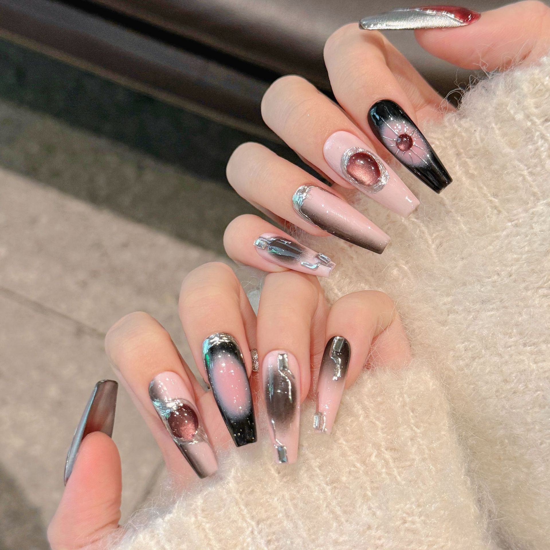 Y2g Black Cool Hot Girl Stickers Wear Nail Tip 62d37c1f 8fd5 4648 b9c4 2cc49fad4334