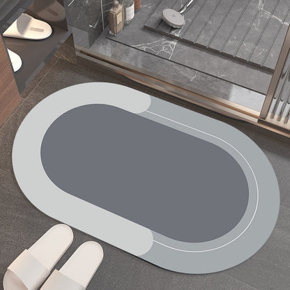 Household Solid Color Bathroom Absorbent Floor Mat 62d76916 4ddc 4dca af42 d42e56c7702c