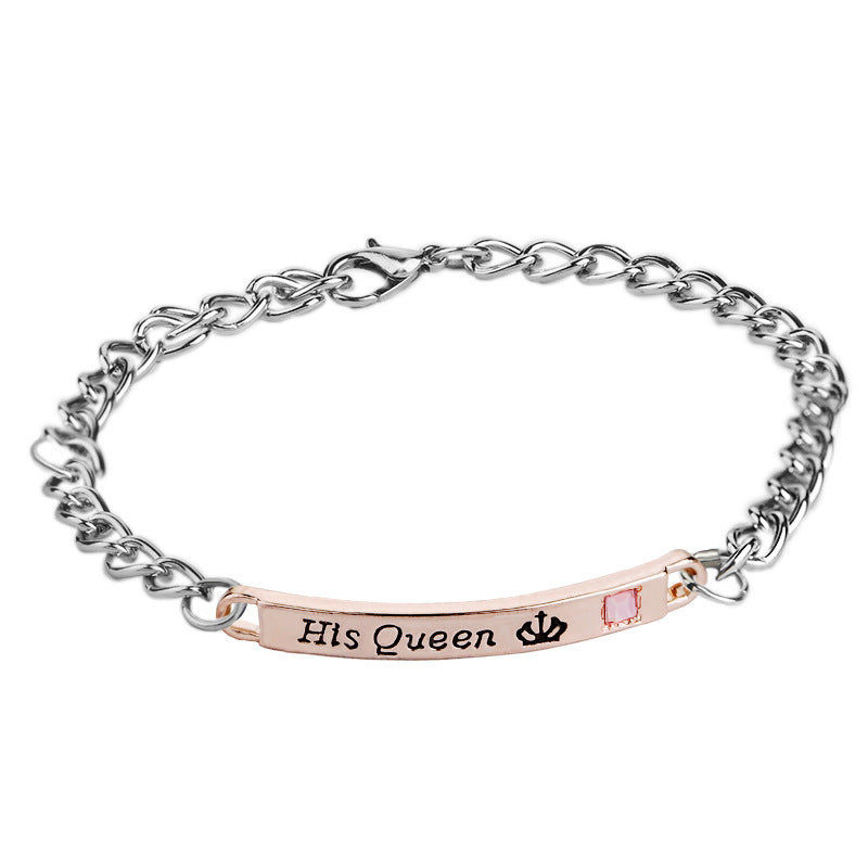 Fashion Simple English Alphabet Men's And Women's Bracelets 62de5d0c 7563 4a9a b652 6cfcb53b0c20