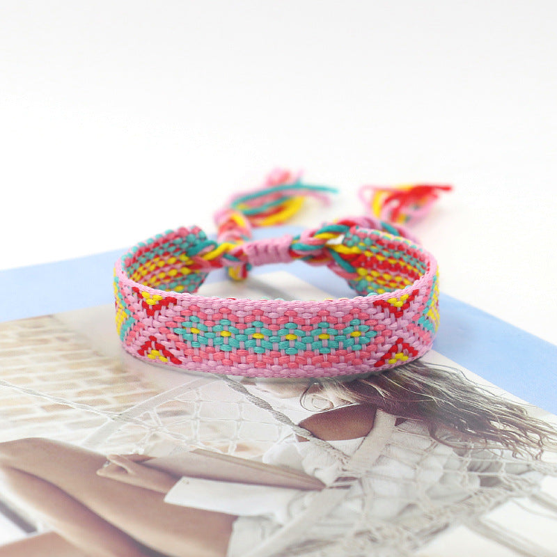 Bohemian Color Woven Bracelet Wristband For Fans 62e3572e eb54 4919 b55b e49986ee124c
