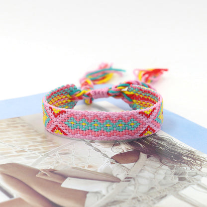 Bohemian Color Woven Bracelet Wristband For Fans 62e3572e eb54 4919 b55b e49986ee124c