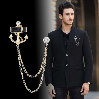 Personalized Navy Anchor Badge With Diamond Chain 62f9bc7b f41e 481c a702 ef217a5b2273