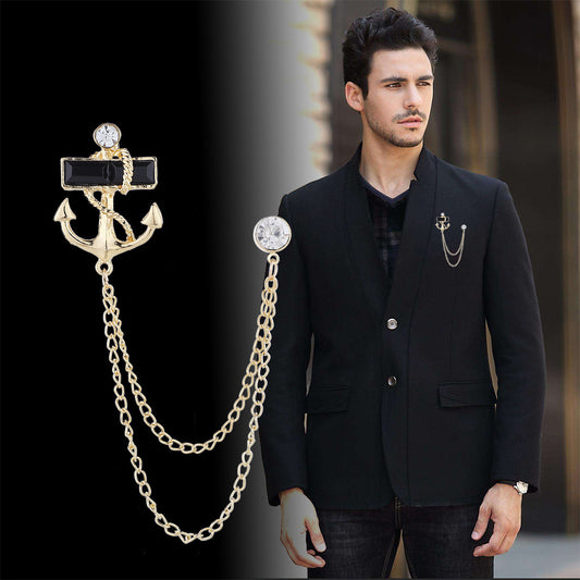 Personalized Navy Anchor Badge With Diamond Chain 62f9bc7b f41e 481c a702 ef217a5b2273