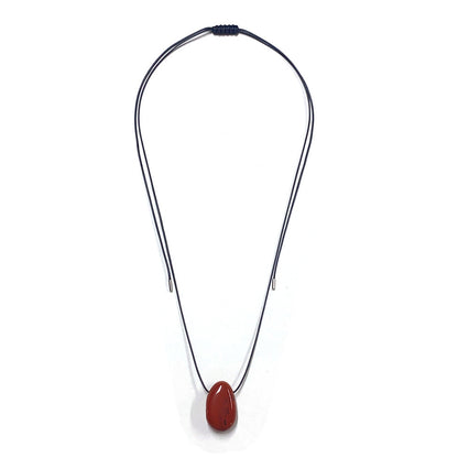 Personality Handmade Rope Irregular Stone Necklace 62fb19b3 758b 4847 87cc b9b451cd1882