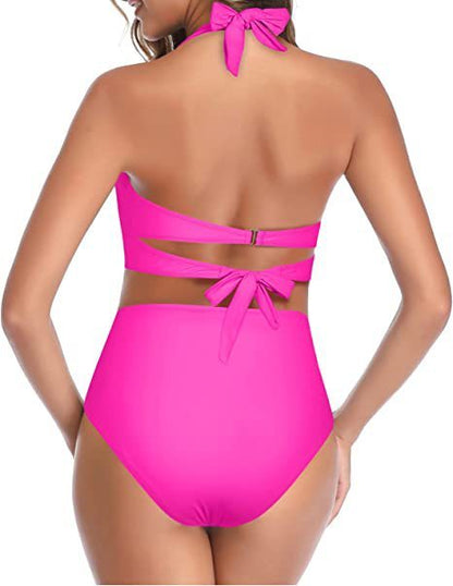 Split Bow Bikini Seaside Vacation Swimwear 62ff3a06 2d55 4f52 a912 8aa04e2922ea