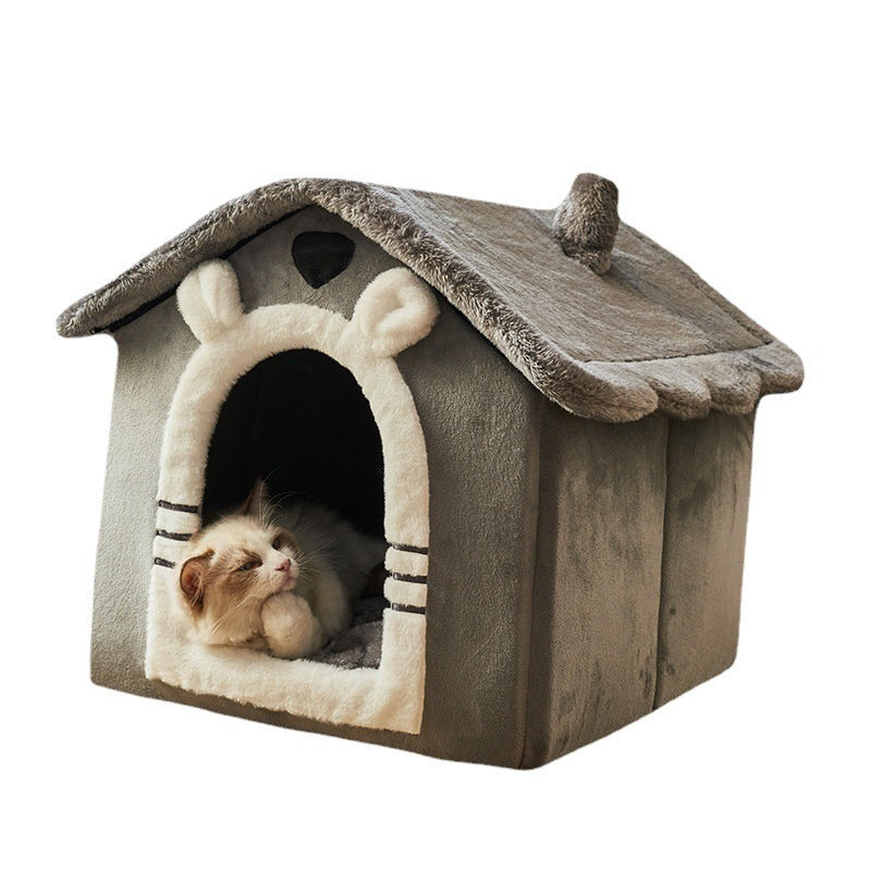 Removable And Washable Small Dog Teddy Cat Litter Closed Dog House 62ffc5ca 4102 4dbb ad03 17e044c672a2