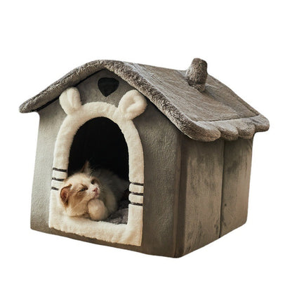 Removable And Washable Small Dog Teddy Cat Litter Closed Dog House 62ffc5ca 4102 4dbb ad03 17e044c672a2
