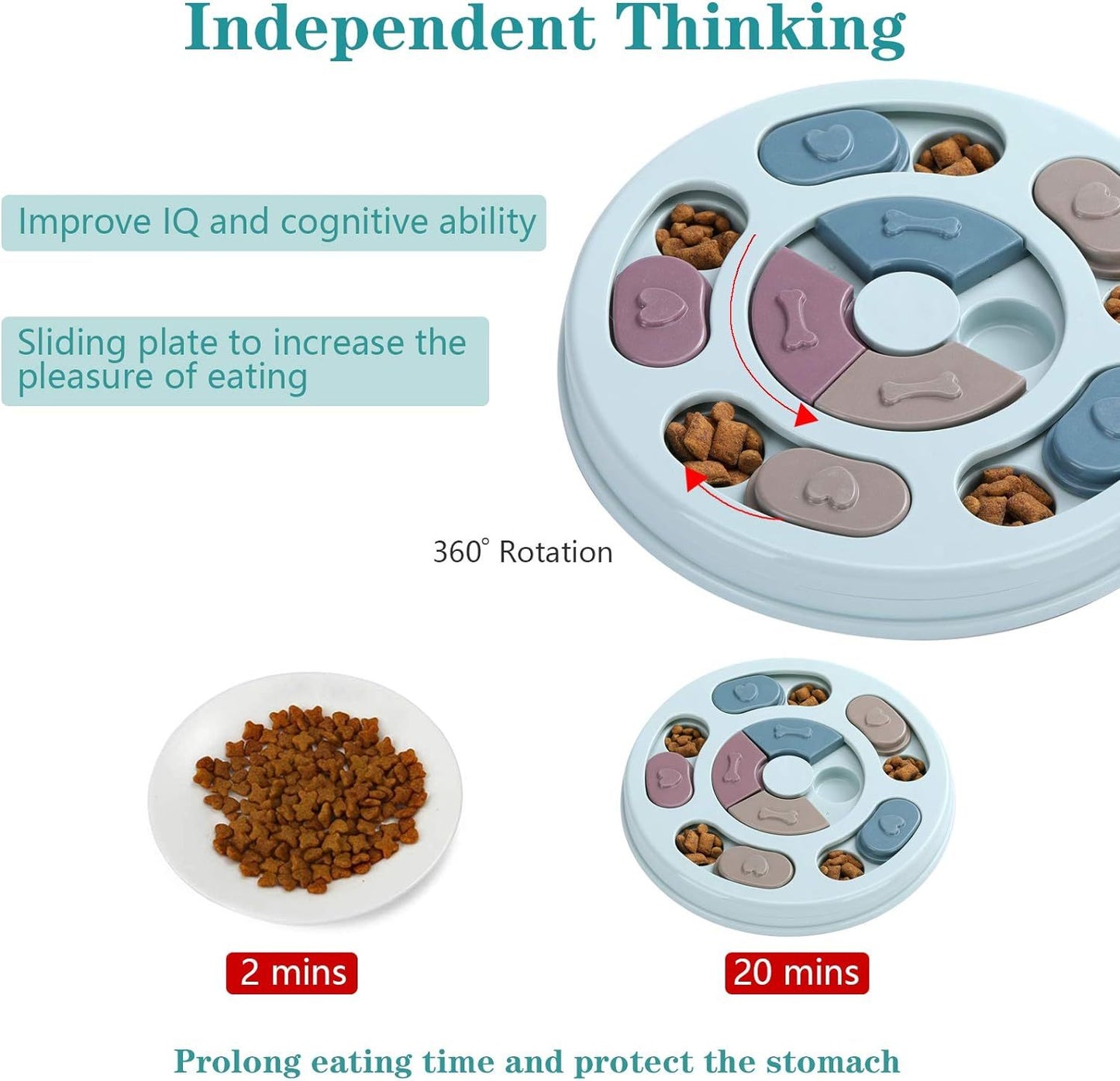 Dog Puzzle Toys Dogs Food Puzzle Feeder Toys For IQ Training Mental Enrichment Dog Treat Puzzle 63019922 b4a4 426e a605 08d6b