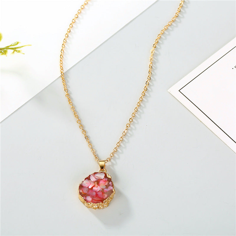 Sunflower resin necklace 6302471872284