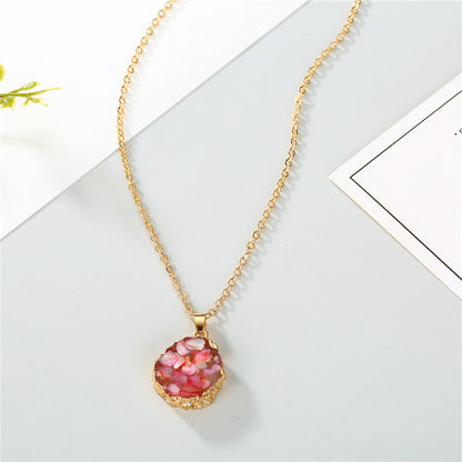 Sunflower resin necklace 6302471872284