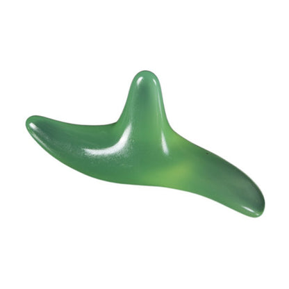 Resin Beeswax Triangle Sparrow Foot Massage Bird-shaped Acupoint Massager Triangle Manual Acupuncture Pen Amber Triple Fork 6