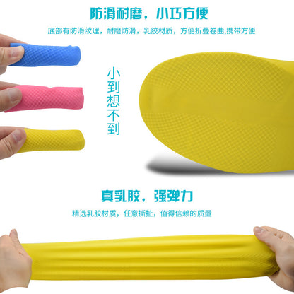 Men and women hiking slip wearable easy to carry silicone rain boots 6327800254030