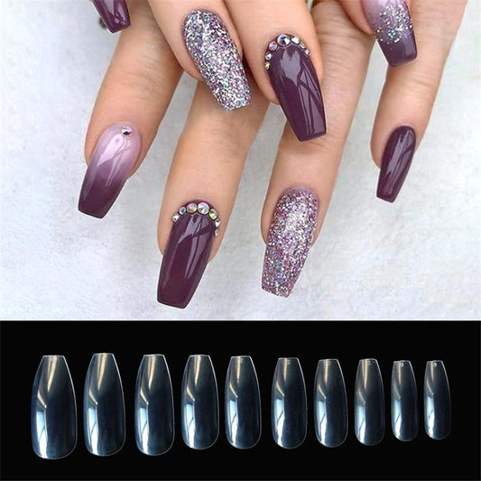 500 transparent  natural fake nails - HD Wireless Product #1