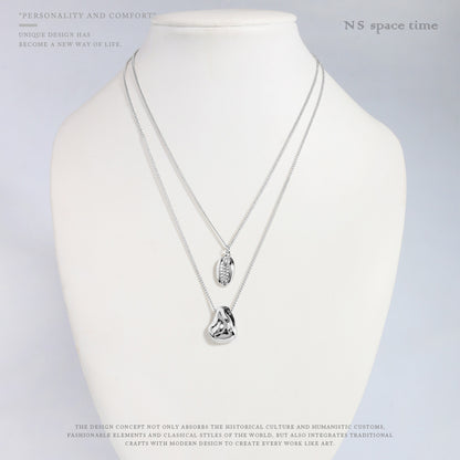 Temperament Fashion Double Layered Pearl Shell Pendant Clavicle Chain Female 6334d60c e610 42a8 9f26 511dc067ab6b