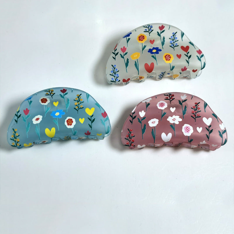 Frosted Hair Clip Flower Fashion 6337e093 b29a 4254 b418 dd3566841e8f