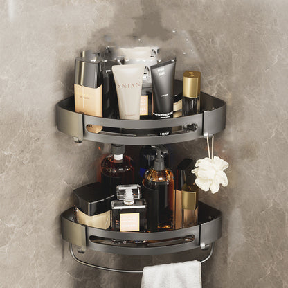 Bathroom Triangle Shelving Bathroom Wall Hanging Shelving Perforated Simple Storage Rack 633849bd 3db9 4ce4 91a9 a9ed56479783