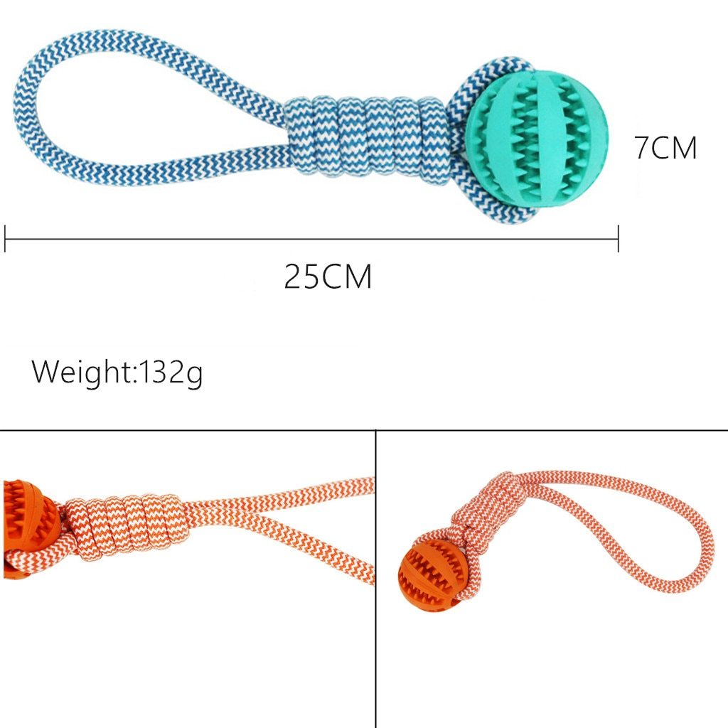 Dog Toys Balls Interactive Treat Rope Rubber Leaking Balls For Small Medium Dogs Chewing Bite Resistant Pet Tooth Cleaning 63