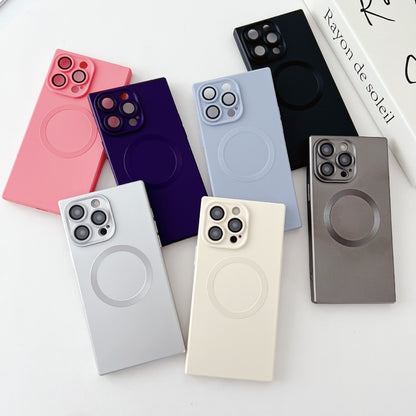 Solid Color Square Magnetic Phone Case 63566136 e2a4 437a 87a0 ae21731015af