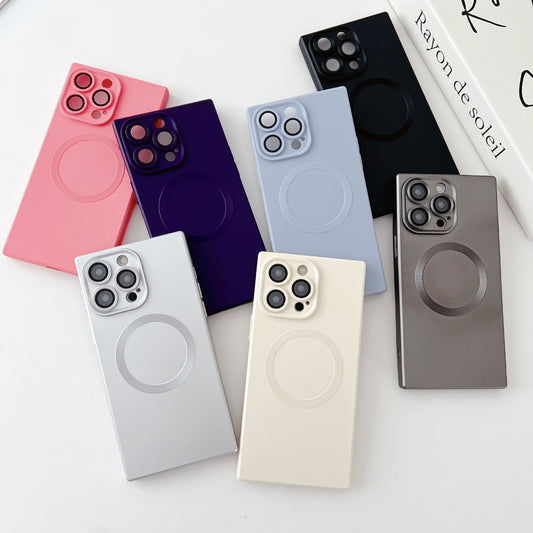 Solid Color Square Magnetic Phone Case 63566136 e2a4 437a 87a0 ae21731015af