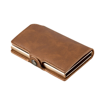 RFID ID Bank Card Holder PU Mini Metal Wallet 6360a6b0 f8db 47a1 9857 6d226dd91308