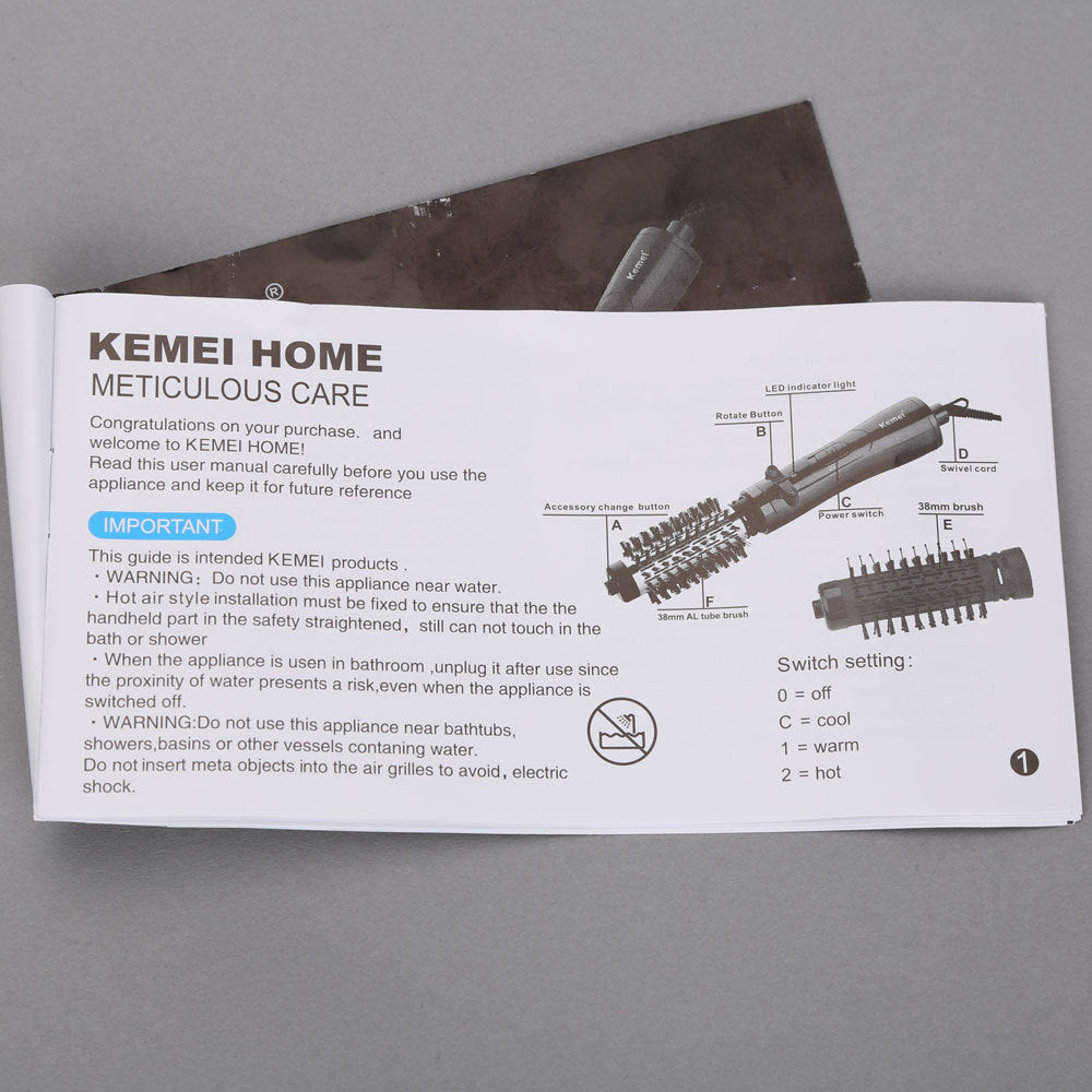 KM-8000 Kemei Automatic Curling Hair Dryer Automatic Rotating Hair Dryer Electric Household Curling Hair Dryer 6372ca47 33dc 