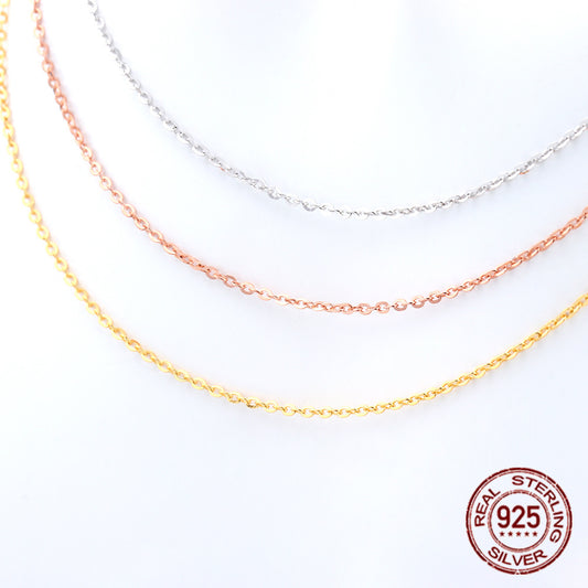 Women's Fashionable All-match Silver Flash European Chain Necklace 637f9ae2 3a42 43f9 b08e aefa344fa32a