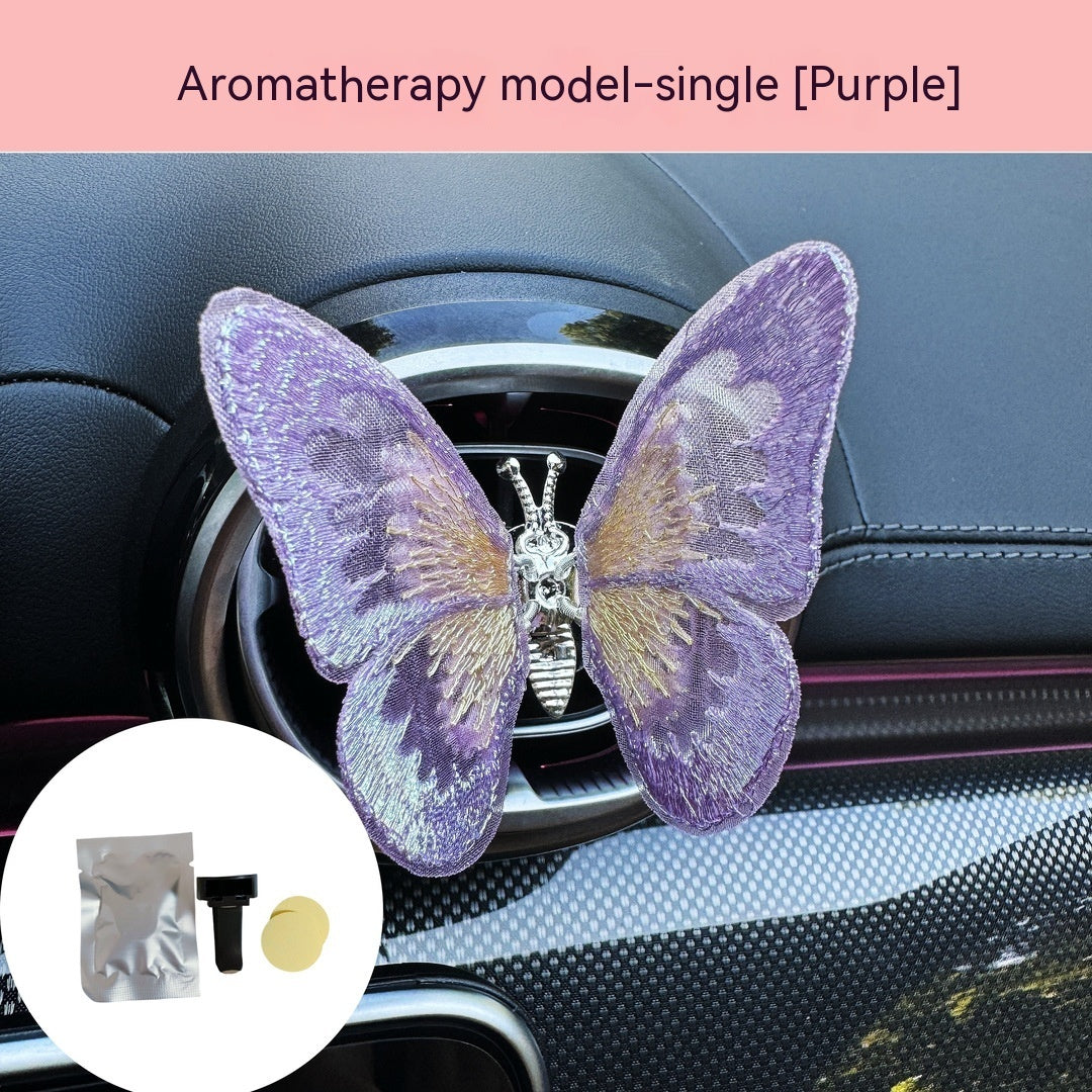 Moving Embroidery Butterfly Center Console Air Outlet Decoration Healing Series Car Accessories 639272f9 ff54 46b6 bba6 bd0f3