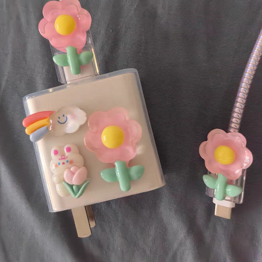 Cute Mobile Phone Data Cable Charger Protective Cover 63ac1966 e077 4ddd b062 2ccc51b2ac65