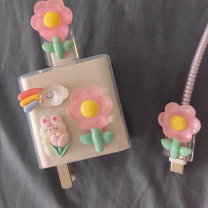 Cute Mobile Phone Data Cable Charger Protective Cover 63ac1966 e077 4ddd b062 2ccc51b2ac65