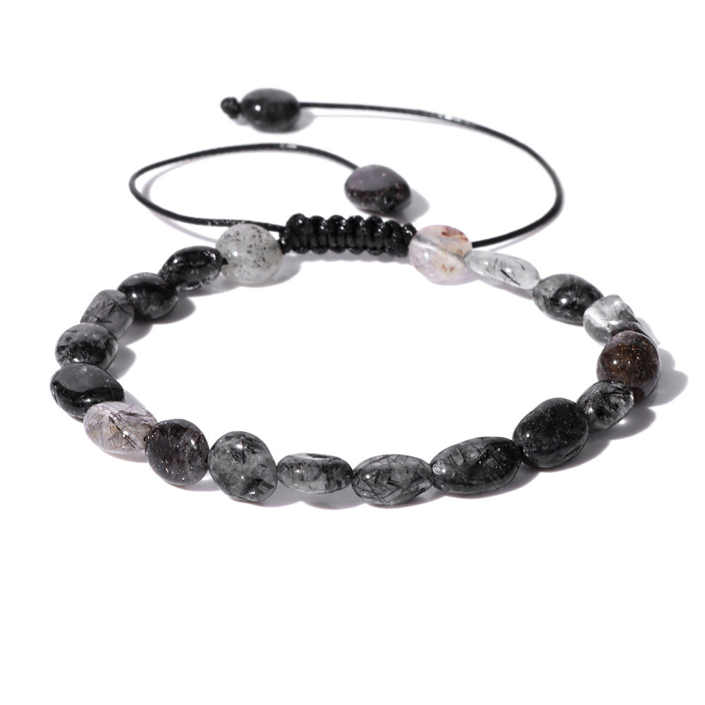 Natural Stone Traveling Irregular Beads Woven Bracelet 63c0cd46 2c20 462d 9e0f 96c55da094b9