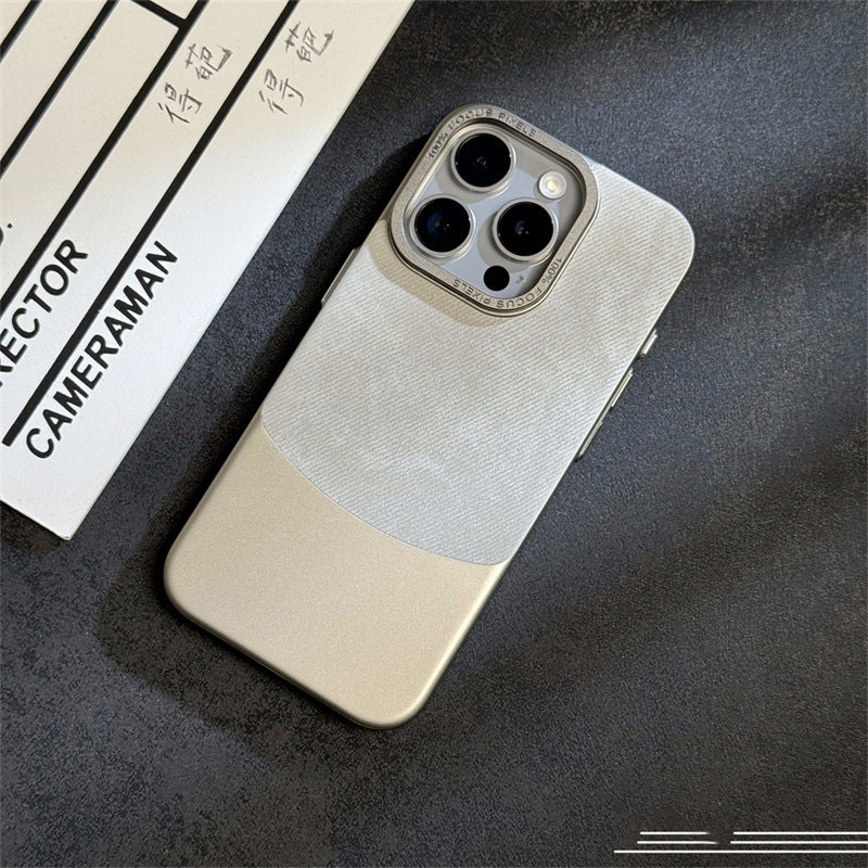 Flannel Fabric Color Matching Suitable For 15Promax Phone Case Electroplating Hard Shell 63c45cc6 1c1b 4edc bce2 6dca760bbd04