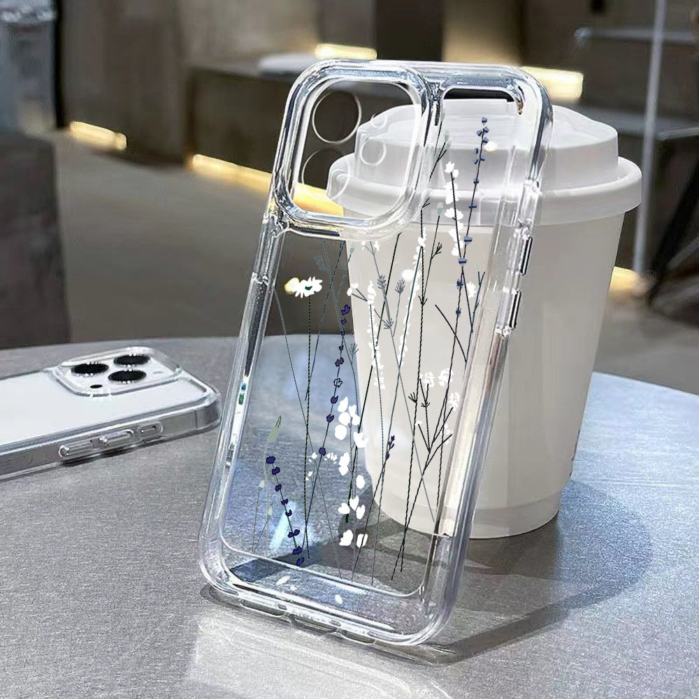 Antique Flower Transparent Phone Case 63d71a48 1198 47d7 a975 8cc6e2cd85d2