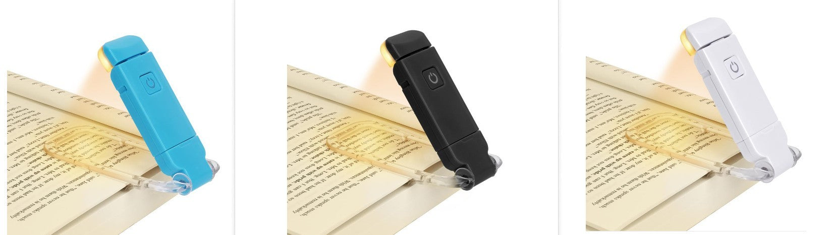 LED USB Rechargeable Book Reading Light Brightness Adjustable Eye Protection Clip Book Light Portable Bookmark Read Light 63d