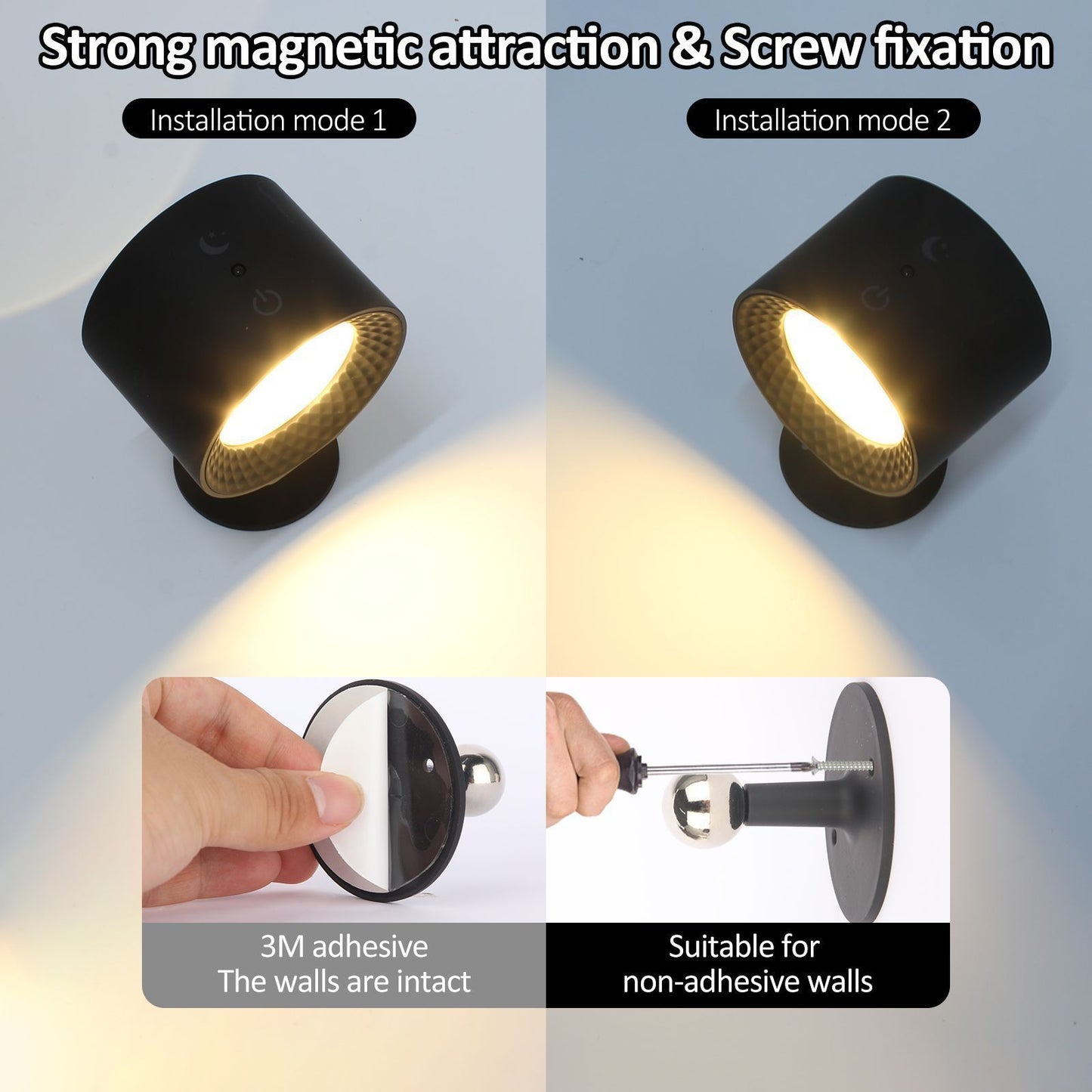 Double-headed Magnetic Wall Bedroom Eye Protection Bedside Corridor Small Night Lamp 63e0cb94 a8b2 4fd2 b661 2f1e594fba51