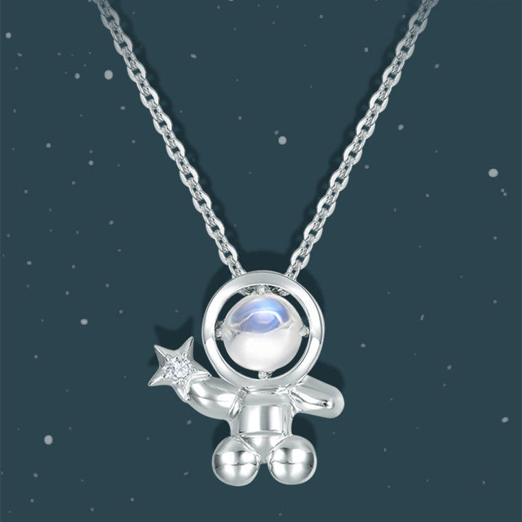 Sterling Silver Necklace Spaceman Pendant 63f89b95 0ee3 4872 b19c 8e1c2802137f