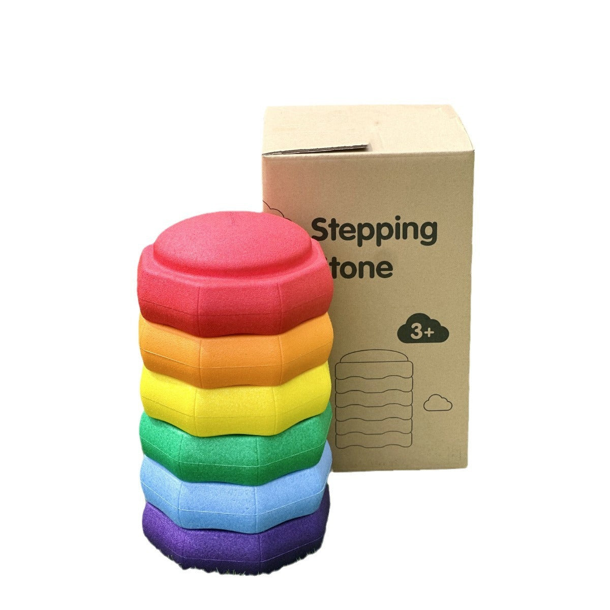 Rainbow River Crossing Stone Children's Balance Training Puzzle Toy 64016773 243f 4ca2 bdcc 73ca20a89421