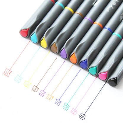 Office Drawing Stroke Syringe Color Hook Line Pen - 图片 5