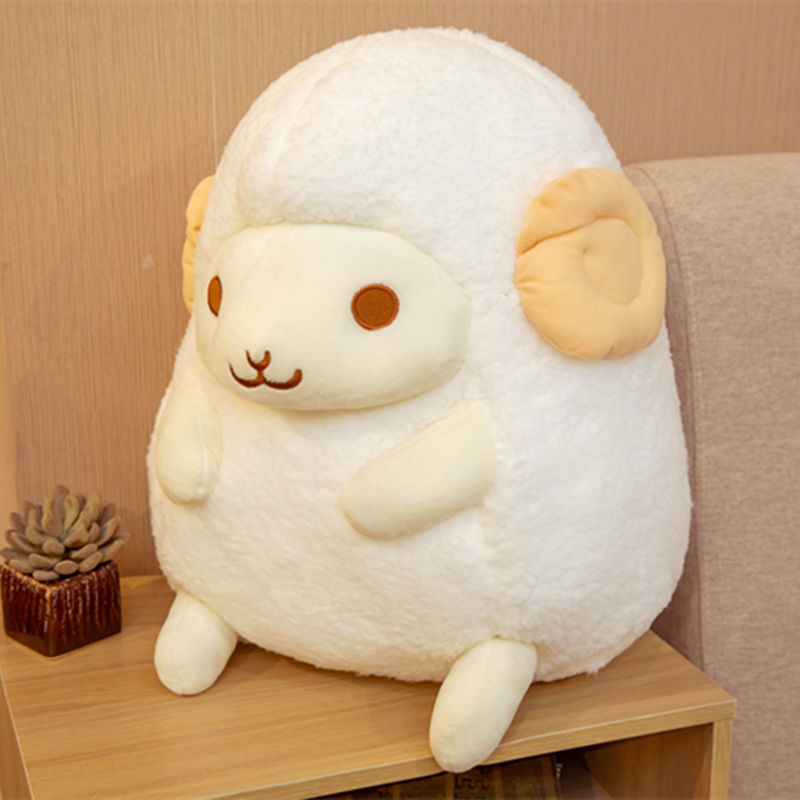 Cute Sitting Little Sheep Doll Plush Toy 6422421720443