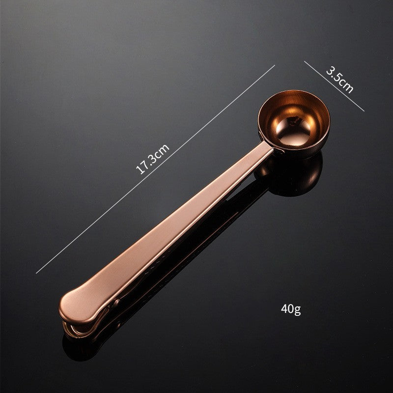 Stainless Steel Coffee Spoon  Bag Sealing Clip 64245c6f 2c71 4120 92ff 2a8b0d4a8c79