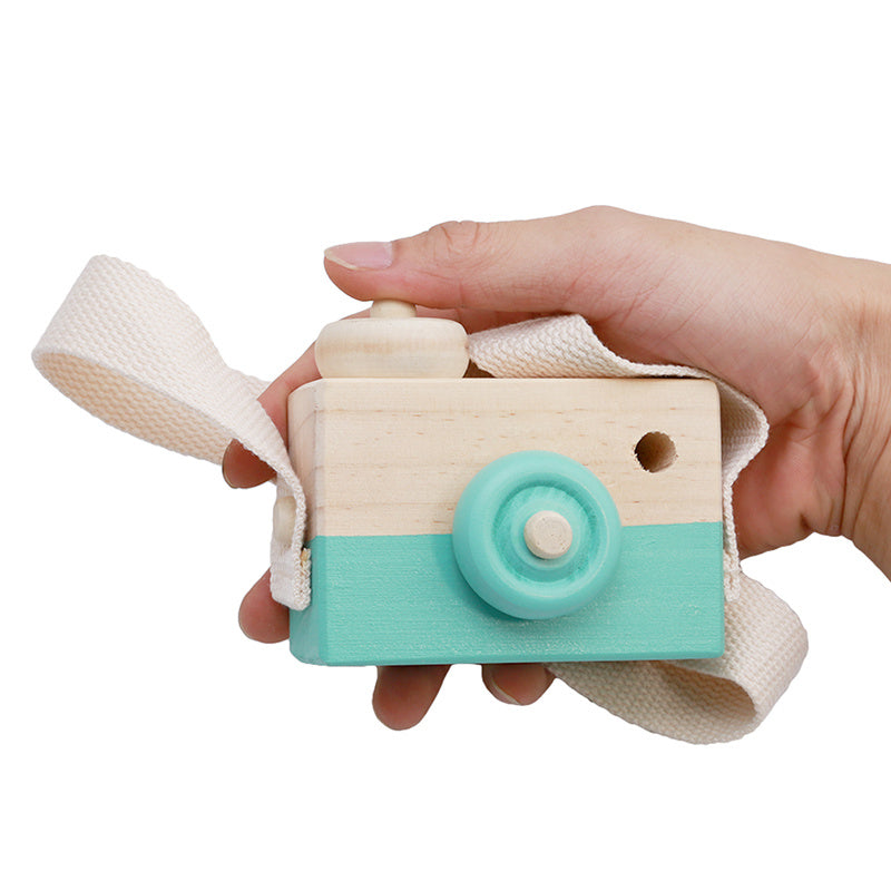 Cute Wooden Camera Toys Baby Kid Hanging Photography Prop Decoration Educational Outdoor Activity Toy Children's Day Happy Gi