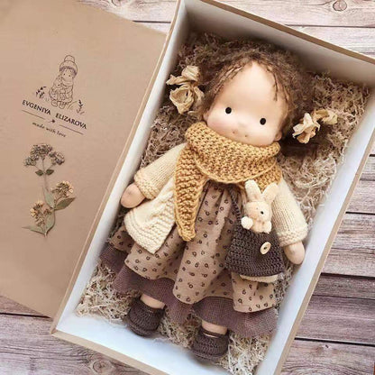 Handmade Plush Doll Golden Curly Girl Finished Product 642ef48c 772a 4bf4 9c50 9376d640cd1a