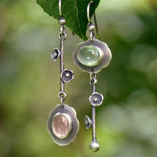 Crystal Gemstone Key Earrings Plum Drop Earrings 64329ba4 b599 41ba a27d 0b1809edb711