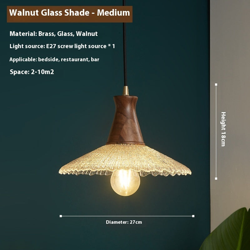 Retro Simple Restaurant And Cafe Xuan Brass Glass Chandelier 64452245 6da5 4f5f 8871 1c492b687096