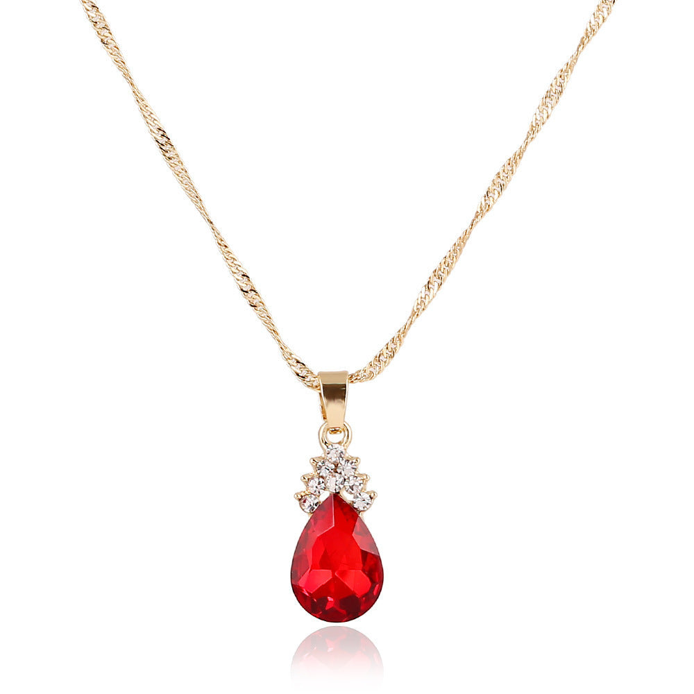 Womens Diamond Crystal Necklace  Earrings Crystal Necklace Earrings Set 6462600713613