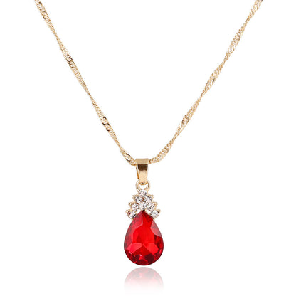 Womens Diamond Crystal Necklace  Earrings Crystal Necklace Earrings Set 6462600713613