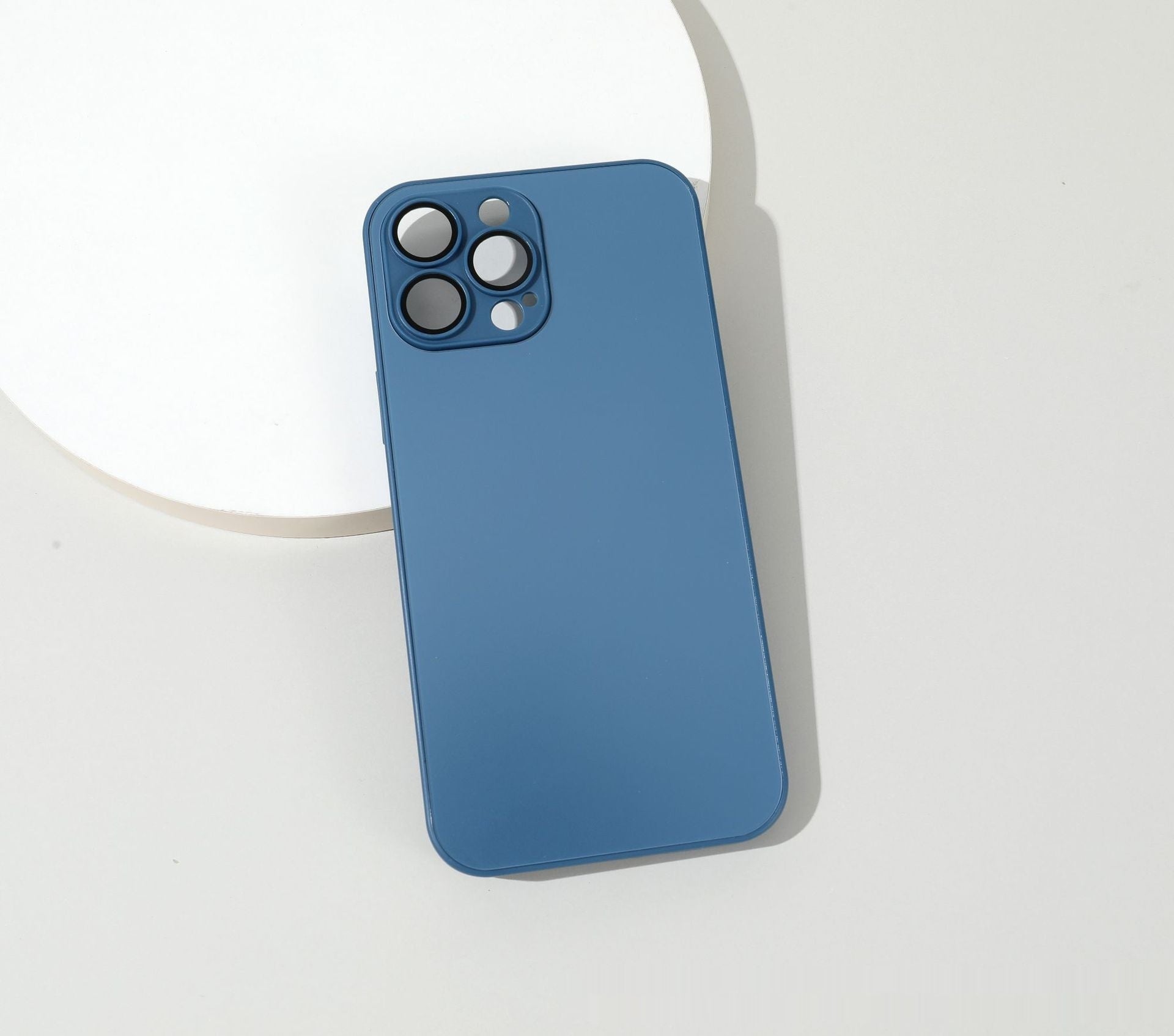 Frosted Glass Primary Color Comes With Lens Protector Phone Case - 图片 11
