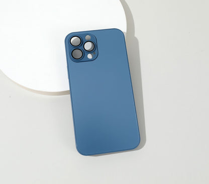 Frosted Glass Primary Color Comes With Lens Protector Phone Case - 图片 11