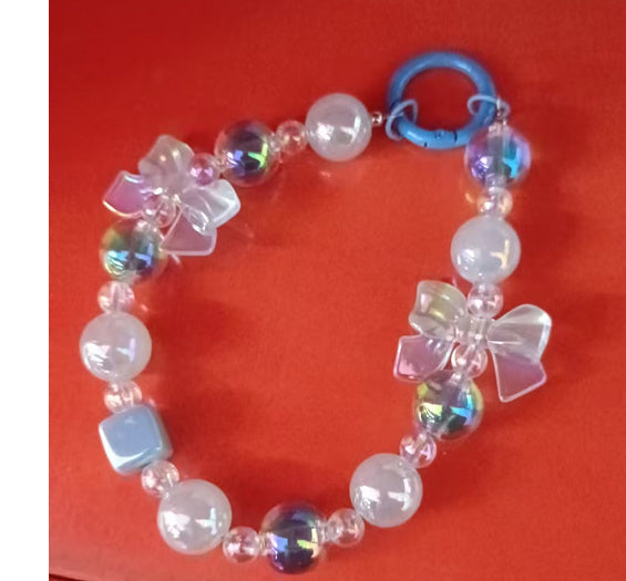 Bow Luminous Colorful Acrylic Beads Mobile Phone Charm Keychain 647a2112 f5b5 4ebb 9594 5a95de37d41e 4f481492 cbaa 468f b36a 