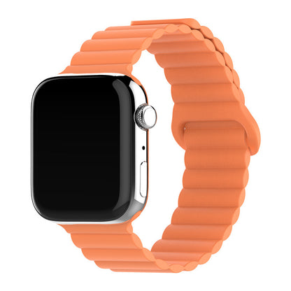 Two-color Silicone Magnetic Back Ring Buckle Watch Band 649411a0 6bd7 47dc b7e1 33def1ff3eb8